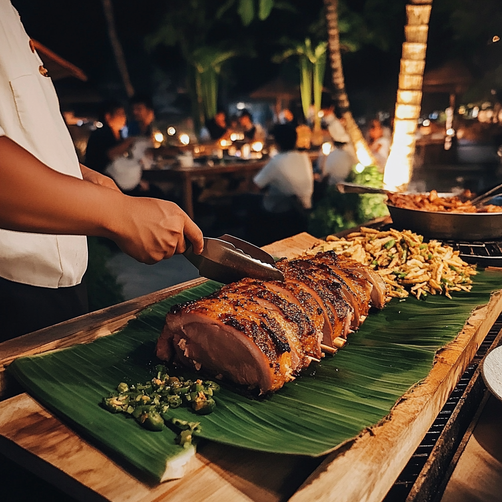 Babi Guling: Balinese-style roasted pig, a cultural delicacy.