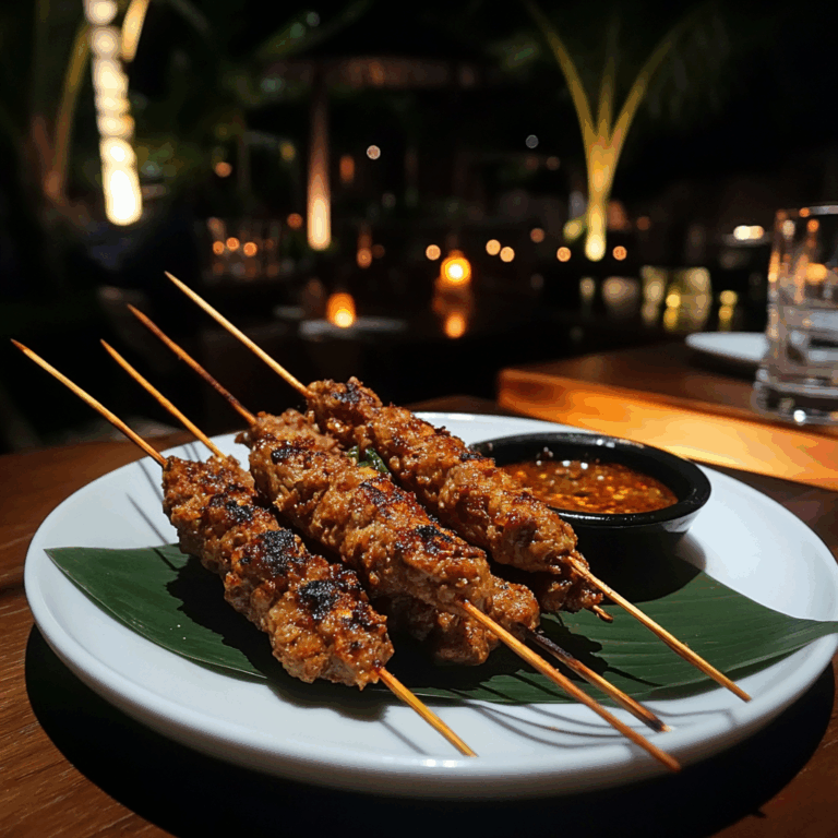 Essential Bali Dining & Food Experience: Sate Lilit: Balinese satay