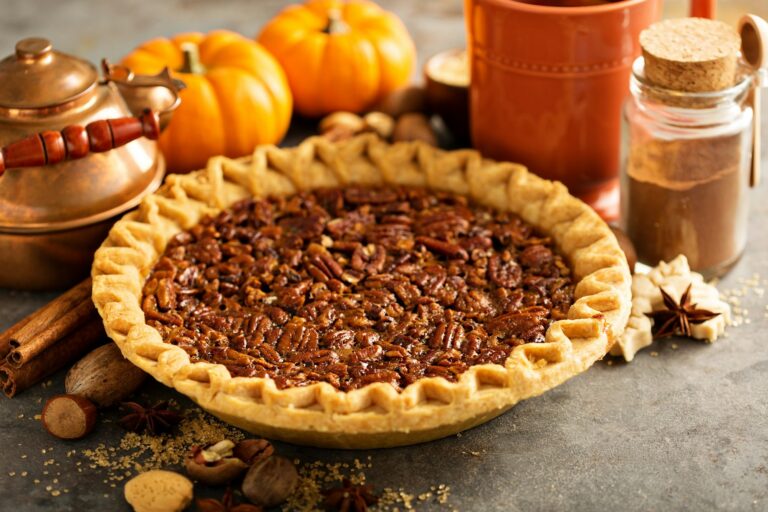 Traditional pecan pie