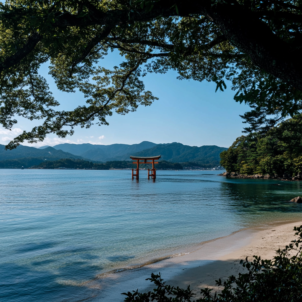 Miyajima Island with its famous floating torii gate
