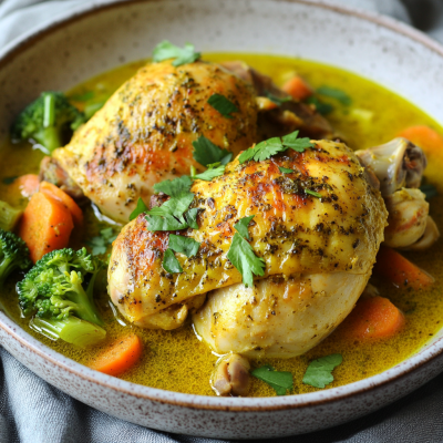Slow-Cooked Turmeric Chicken